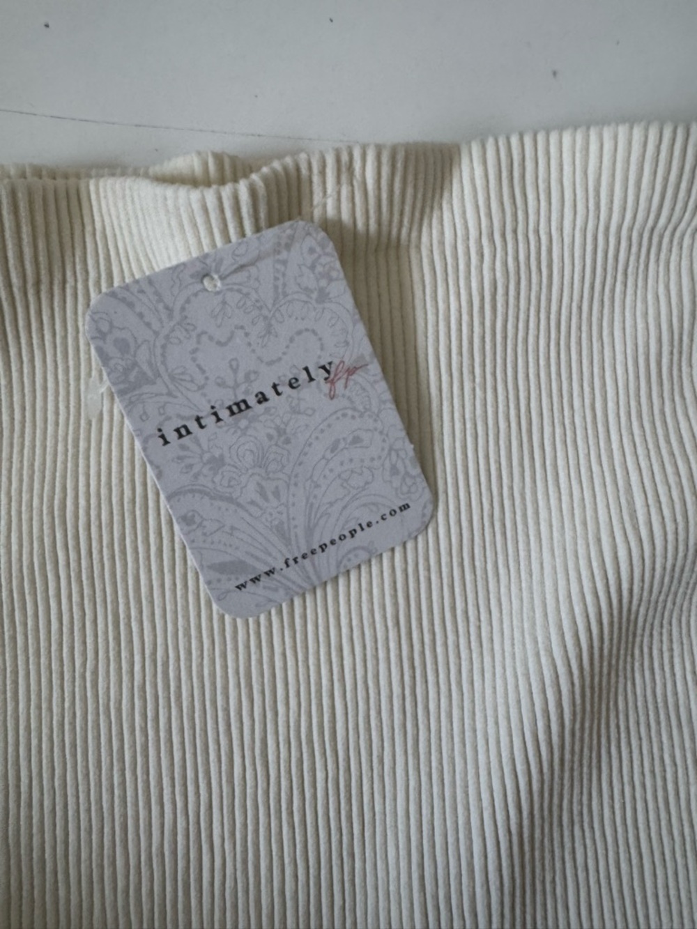 Free People Amelia Bandeau in Ivory NWT L/XL - Picture 7 of 11